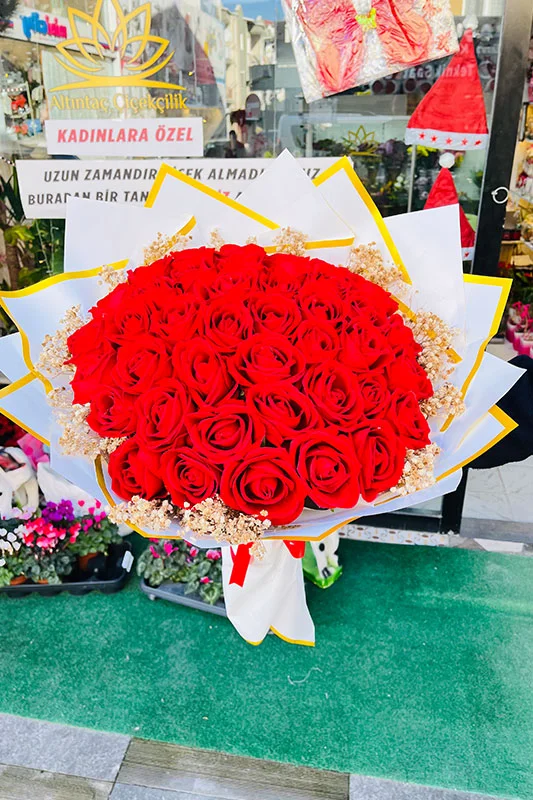 41 Güllü Canlı Buket