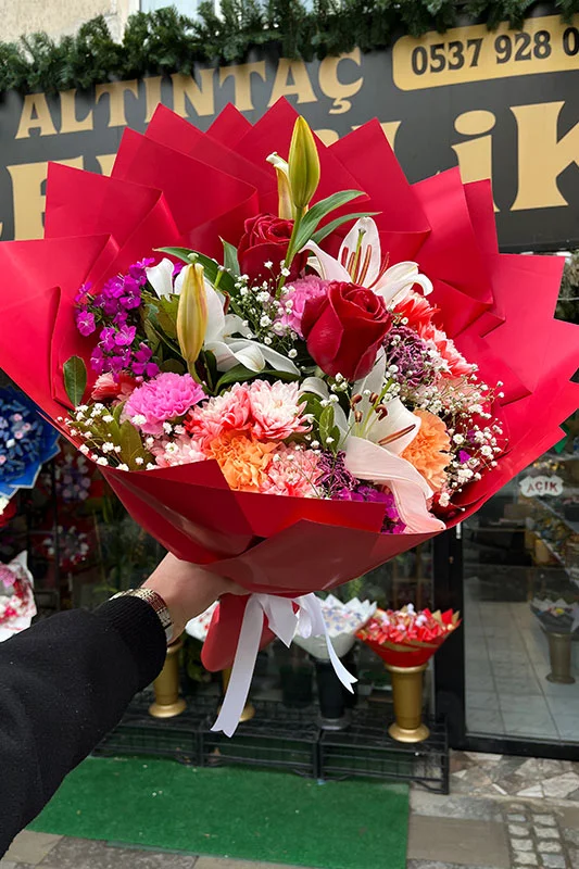 Karışık Canlı Mevsim Buketi