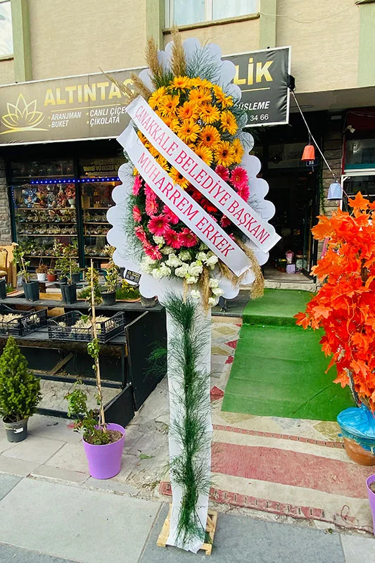 Tek Katlı Canlı Çelenk