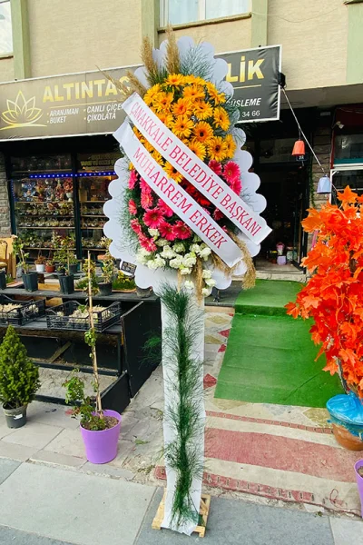 Tek Katlı Canlı Çelenk